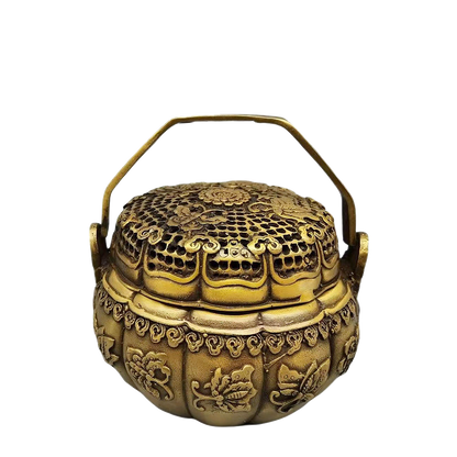 Small Chinese Butterfly Brass Incense Burner