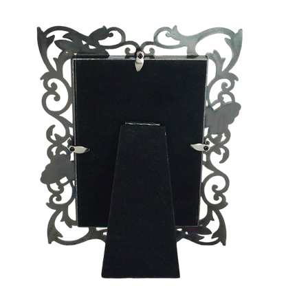 Elegance in Bloom: Art Nouveau Butterfly Frame