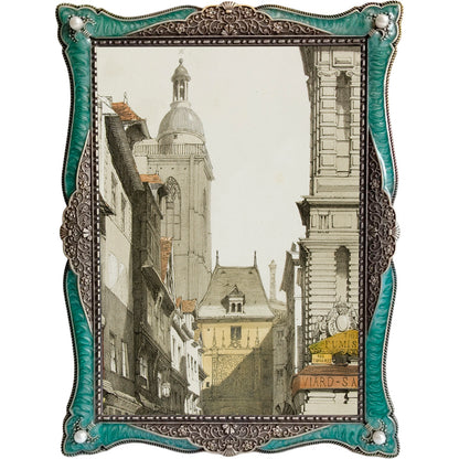 Antique Jade Green Revival Frame