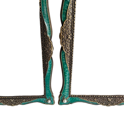 Antique Jade Green Revival Frame