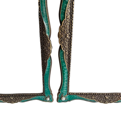 Antique Jade Green Revival Frame