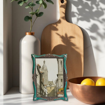Antique Jade Green Revival Frame