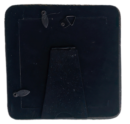 Midnight Noir & Gilded Bead Square Frame